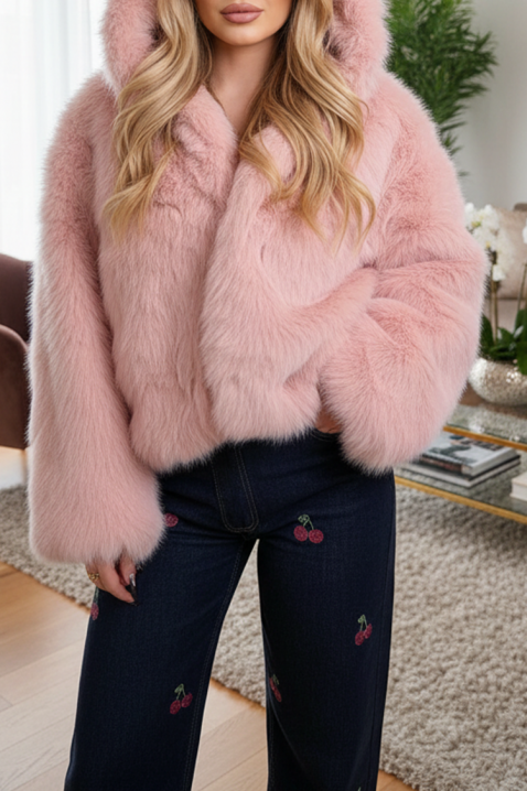 Палто ANJELZA PUDRA, Цвят: пудра, IVET.BG - Твоят онлайн бутик.