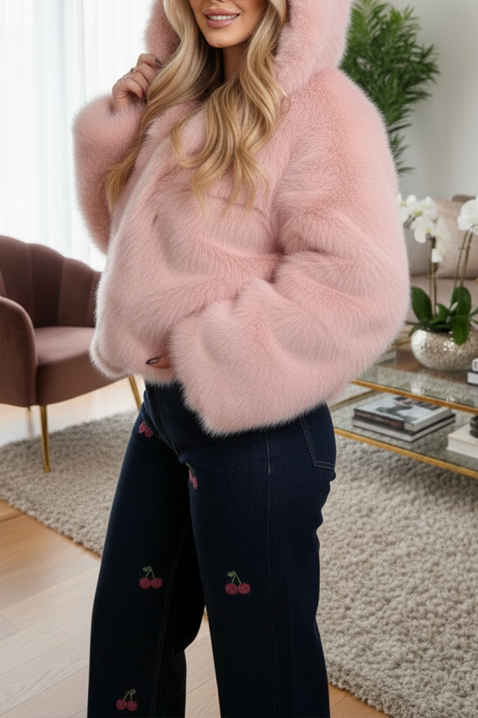 Палто ANJELZA PUDRA, Цвят: пудра, IVET.BG - Твоят онлайн бутик.