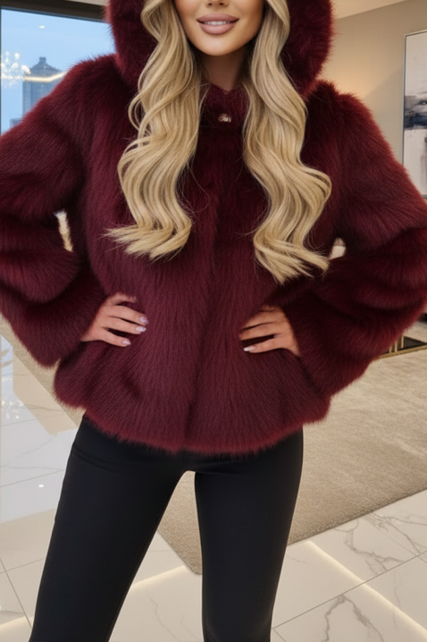 Палто ANJELZA BORDO, Цвят: бордо, IVET.BG - Твоят онлайн бутик.