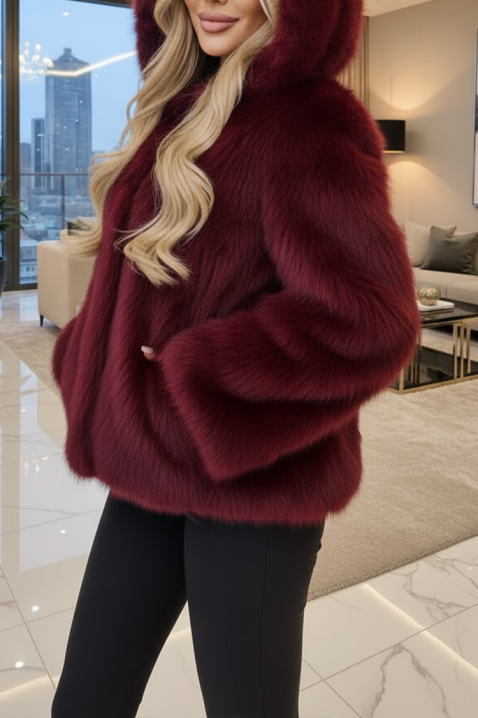 Палто ANJELZA BORDO, Цвят: бордо, IVET.BG - Твоят онлайн бутик.