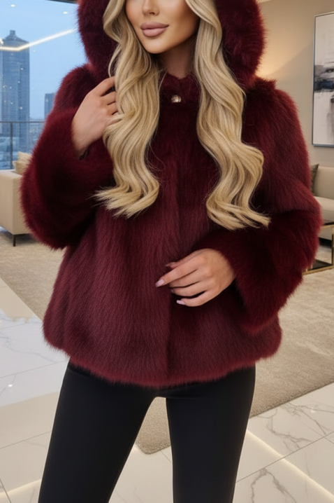 Палто ANJELZA BORDO, Цвят: бордо, IVET.BG - Твоят онлайн бутик.