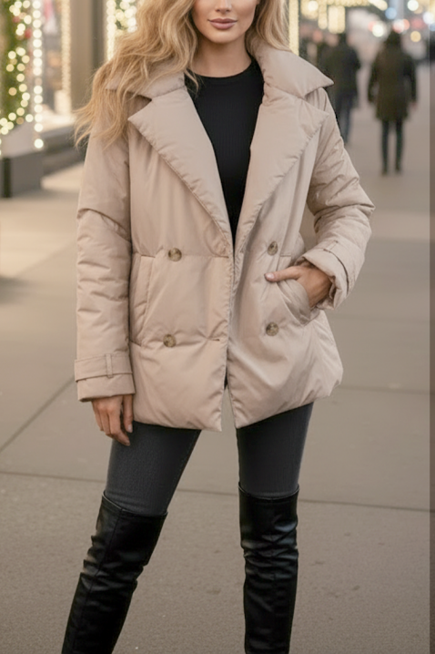 Яке TEKMELZA, Цвят: беж, IVET.BG - Твоят онлайн бутик.