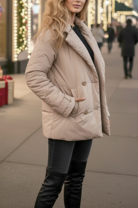 Яке TEKMELZA, Цвят: беж, IVET.BG - Твоят онлайн бутик.