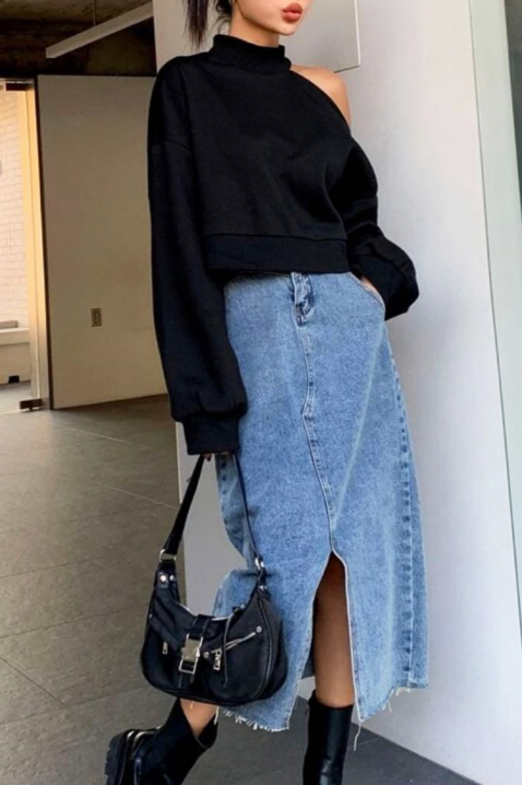 Дамска блуза RELONVA, Цвят: черен, IVET.BG - Твоят онлайн бутик.