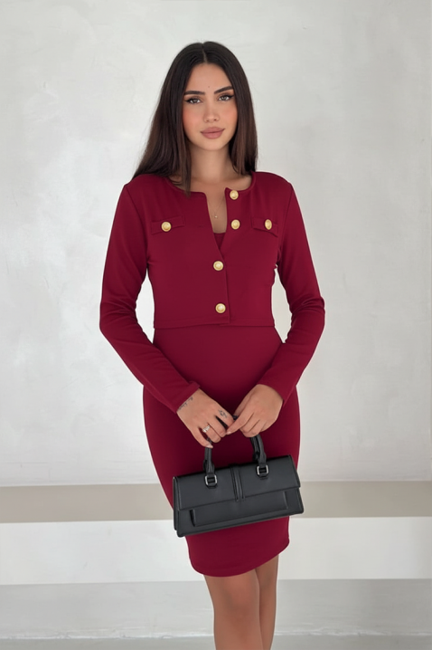 Комплект FLORDENA, Цвят: бордо, IVET.BG - Твоят онлайн бутик.