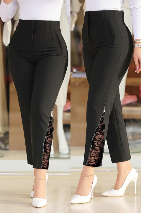 Панталон TEVORGA, Цвят: черен, IVET.BG - Твоят онлайн бутик.