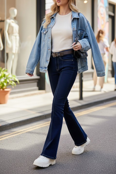 Дънки ZAVRELDA, Цвят: тъмносин, IVET.BG - Твоят онлайн бутик.