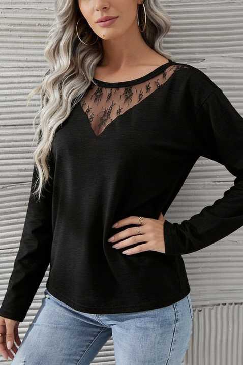 Дамска блуза BELVORTA, Цвят: черен, IVET.BG - Твоят онлайн бутик.