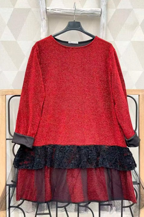 Рокля SERFIOVA RED, Цвят: червен, IVET.BG - Твоят онлайн бутик.