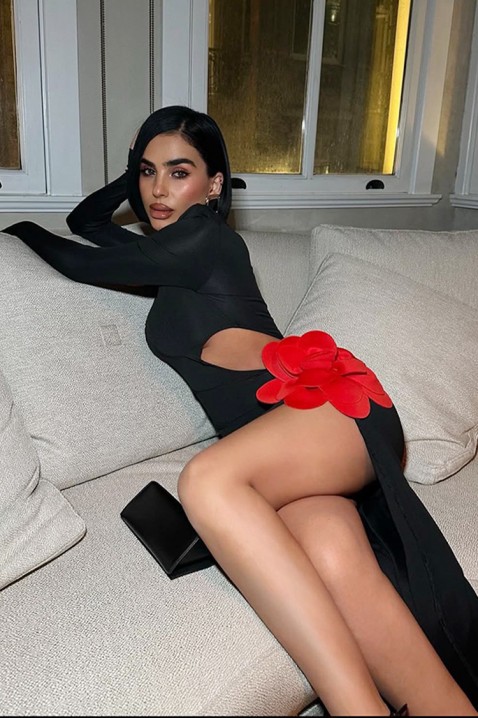 Рокля AMVELINA BLACK, Цвят: черен, IVET.BG - Твоят онлайн бутик.