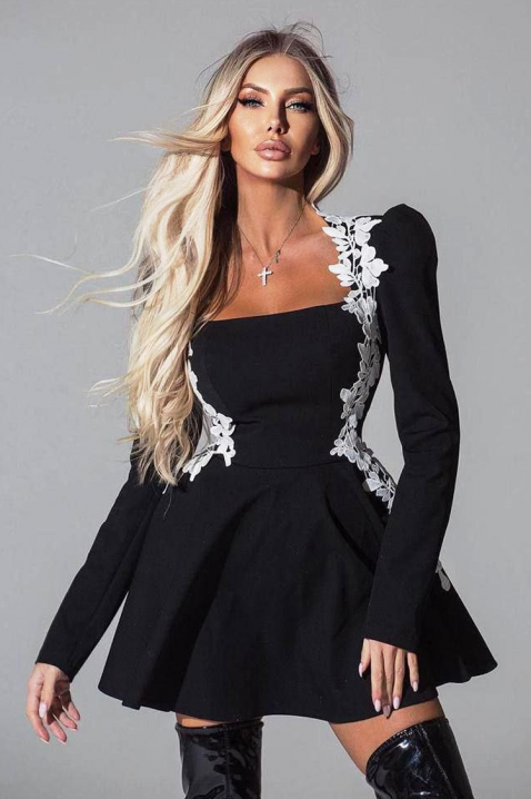 Рокля FLORILDA, Цвят: черен, IVET.BG - Твоят онлайн бутик.