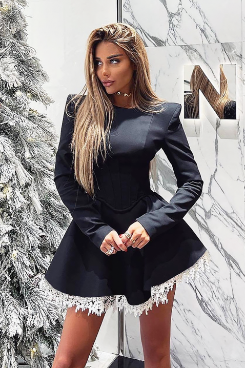 Рокля DELKORZA, Цвят: черен, IVET.BG - Твоят онлайн бутик.