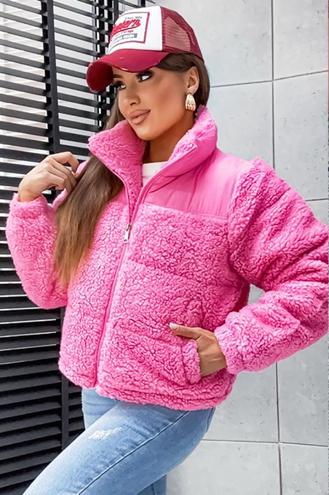 Яке NIKOLZA, Цвят: розов, IVET.BG - Твоят онлайн бутик.