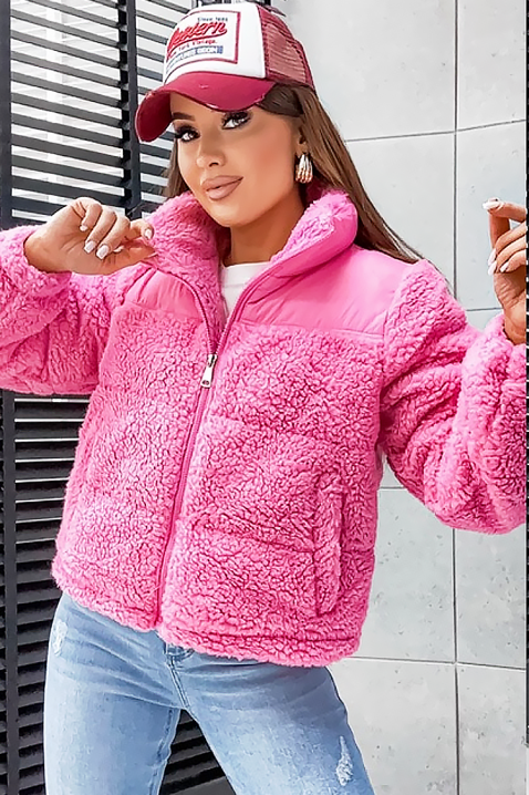 Яке NIKOLZA, Цвят: розов, IVET.BG - Твоят онлайн бутик.