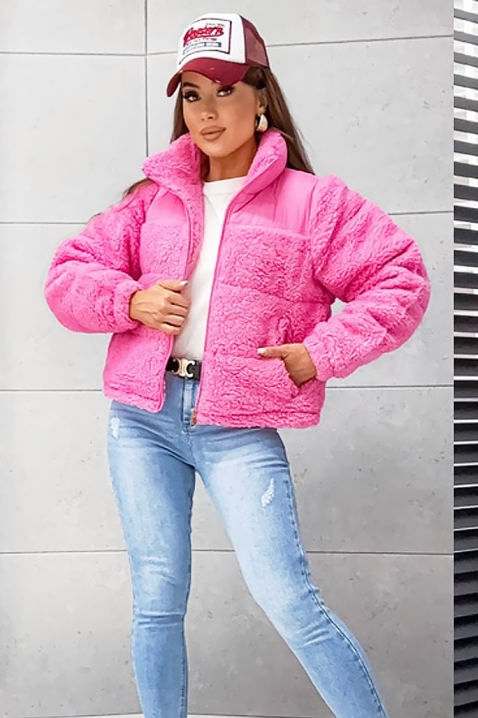 Яке NIKOLZA, Цвят: розов, IVET.BG - Твоят онлайн бутик.