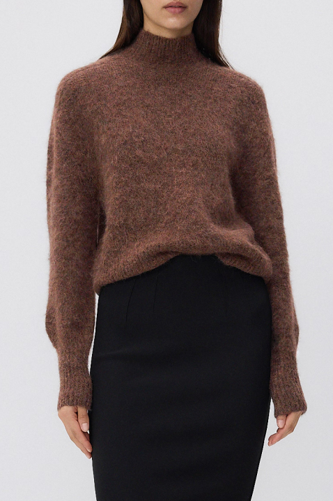 Пуловер BROJEFA BROWN, Цвят: кафяв, IVET.BG - Твоят онлайн бутик.