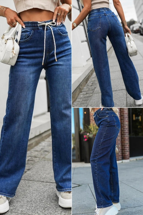 Дънки MOSKONZA, Цвят: син, IVET.BG - Твоят онлайн бутик.