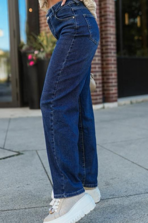 Дънки MOSKONZA, Цвят: син, IVET.BG - Твоят онлайн бутик.