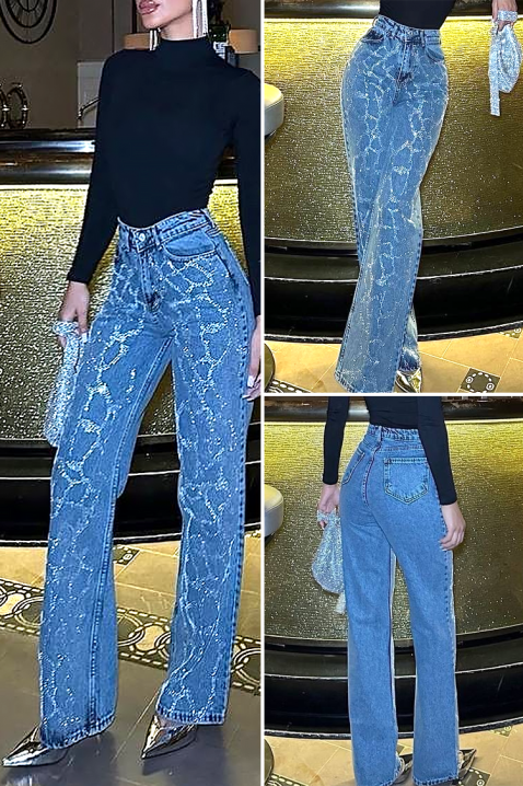 Дънки HOLDINA, Цвят: син, IVET.BG - Твоят онлайн бутик.