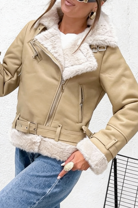 Яке KLEVOLDA BEIGE, Цвят: беж, IVET.BG - Твоят онлайн бутик.