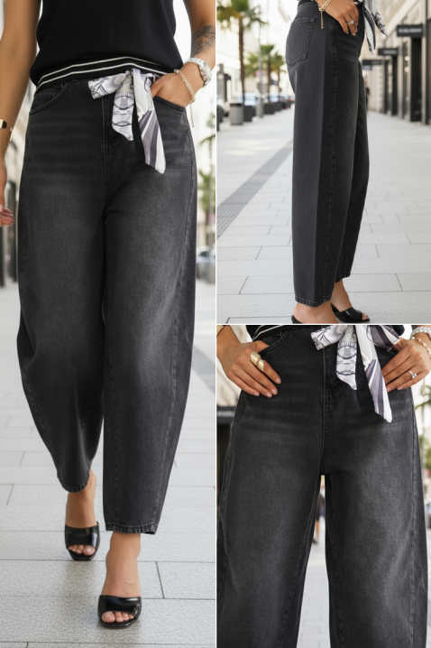 Дънки AVOLDINA, Цвят: черен, IVET.BG - Твоят онлайн бутик.