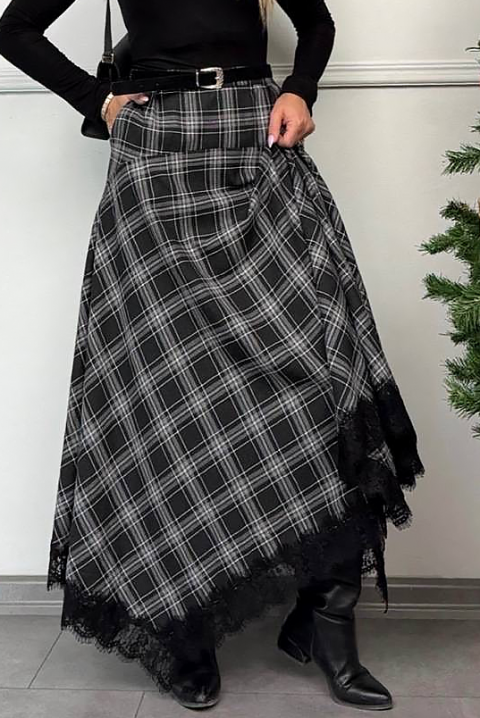 Пола KEDILZA, Цвят: черен, IVET.BG - Твоят онлайн бутик.