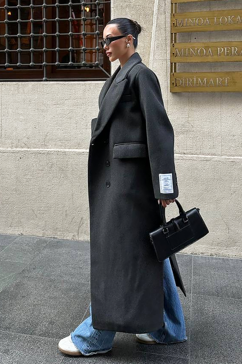 Палто VURDELZA BLACK, Цвят: черен, IVET.BG - Твоят онлайн бутик.