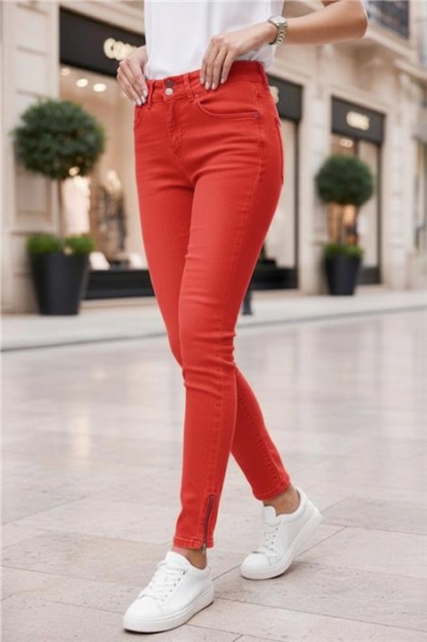 Дънки KRIMIZA CORAL, Цвят: корал, IVET.BG - Твоят онлайн бутик.