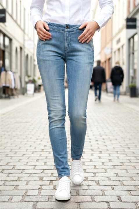 Дънки OMLANGA, Цвят: син, IVET.BG - Твоят онлайн бутик.