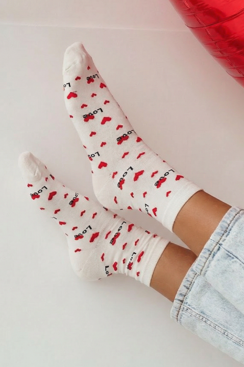 Чорапи FIOMELZA WHITE, Цвят: бял, IVET.BG - Твоят онлайн бутик.