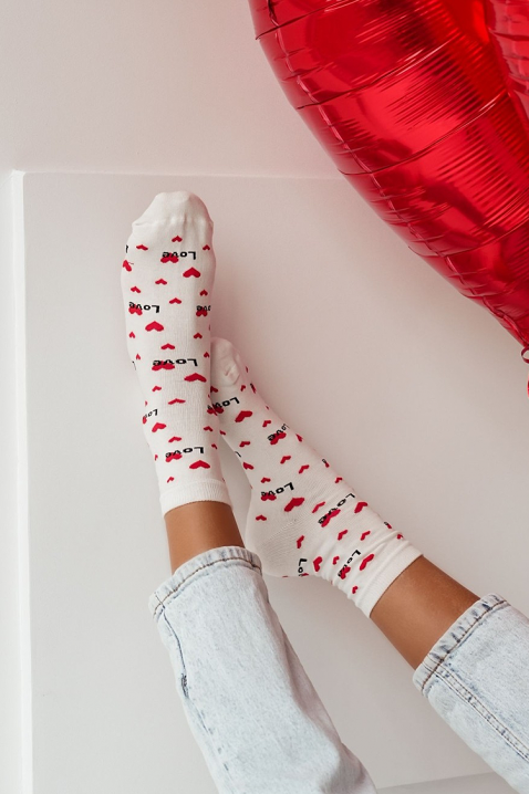 Чорапи FIOMELZA WHITE, Цвят: бял, IVET.BG - Твоят онлайн бутик.