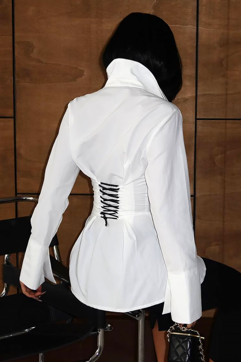 Дамска риза ZALORENA WHITE, Цвят: бял, IVET.BG - Твоят онлайн бутик.