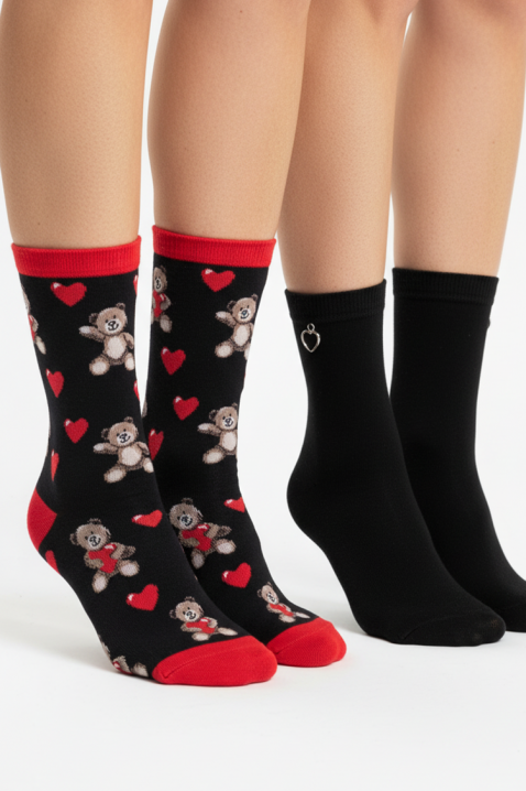 Комплект дамски чорапи EMIOLNA, Цвят: черен, IVET.BG - Твоят онлайн бутик.