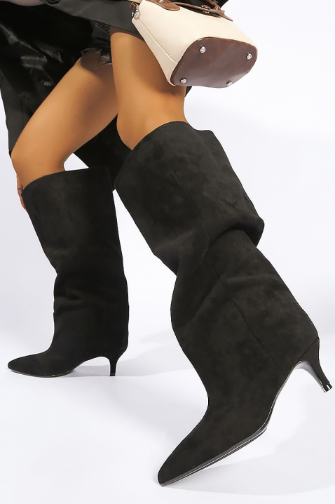 Ботуши ZANDEFA BLACK, Цвят: черен, IVET.BG - Твоят онлайн бутик.