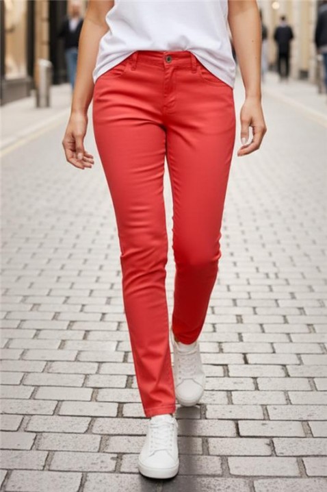 Панталон TOXERA, Цвят: корал, IVET.BG - Твоят онлайн бутик.