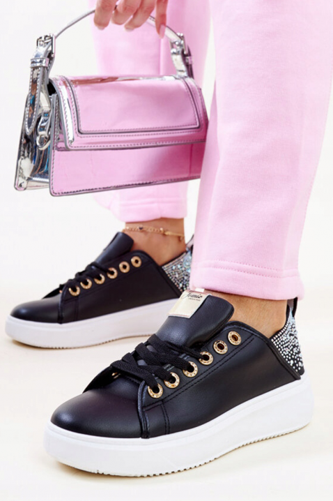 Дамски маратонки KLAMELDA BLACK, Цвят: черен, IVET.BG - Твоят онлайн бутик.