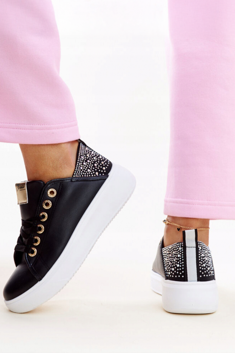 Дамски маратонки KLAMELDA BLACK, Цвят: черен, IVET.BG - Твоят онлайн бутик.