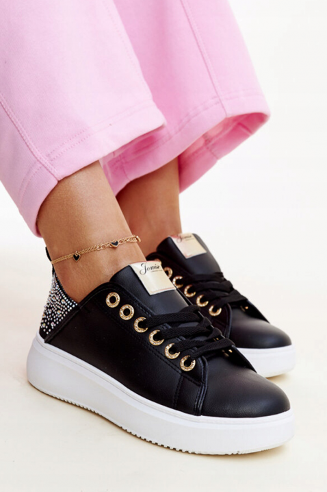 Дамски маратонки KLAMELDA BLACK, Цвят: черен, IVET.BG - Твоят онлайн бутик.