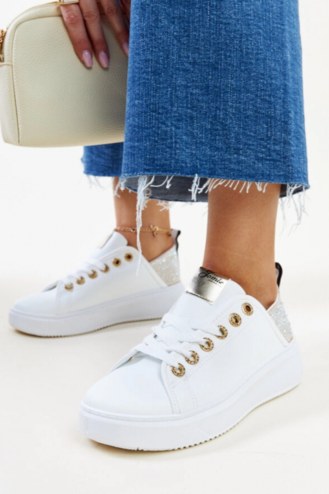 Дамски маратонки KLAMELDA WHITE, Цвят: бял, IVET.BG - Твоят онлайн бутик.