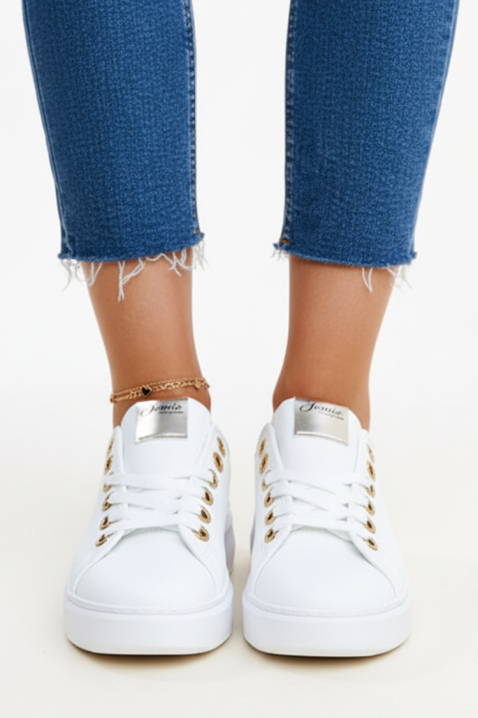 Дамски маратонки KLAMELDA WHITE, Цвят: бял, IVET.BG - Твоят онлайн бутик.