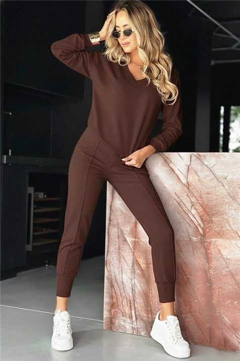 Комплект LOMANDA BROWN, Цвят: кафяв, IVET.BG - Твоят онлайн бутик.