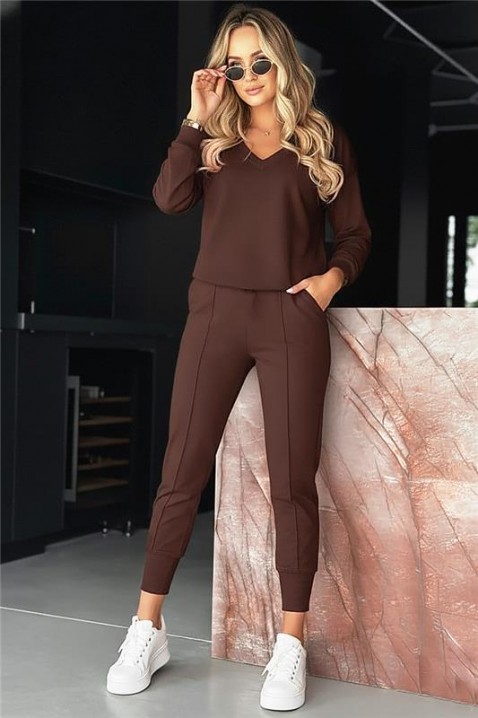 Комплект LOMANDA BROWN, Цвят: кафяв, IVET.BG - Твоят онлайн бутик.