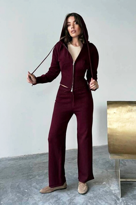 Комплект MINOLZA BORDO, Цвят: бордо, IVET.BG - Твоят онлайн бутик.