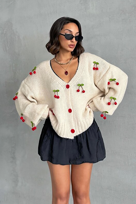 Жилетка CHERINZA, Цвят: бял, IVET.BG - Твоят онлайн бутик.