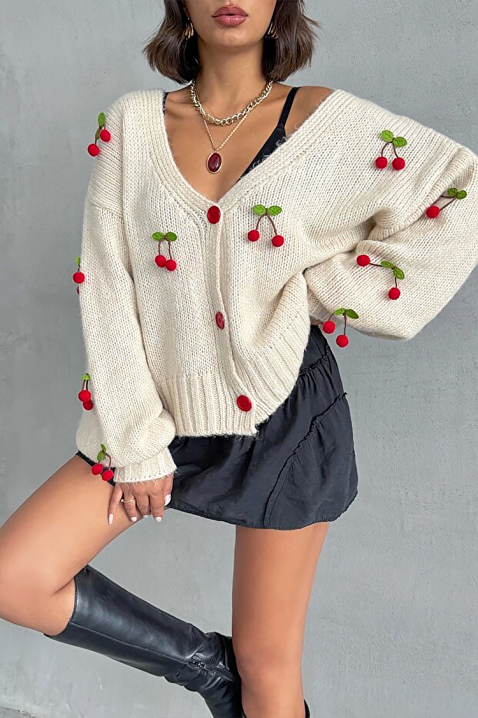 Жилетка CHERINZA, Цвят: бял, IVET.BG - Твоят онлайн бутик.