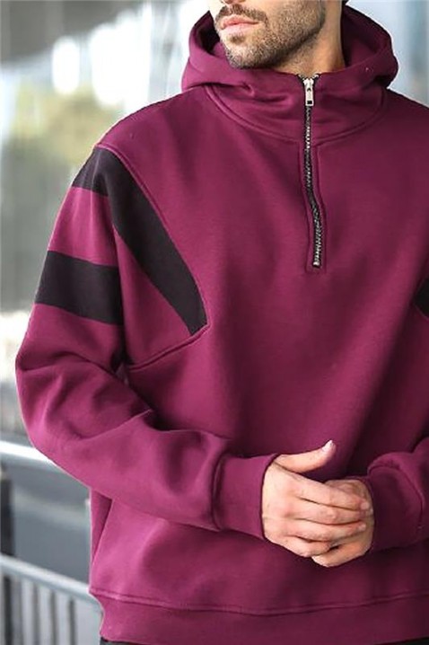 Мъжки суичър PEFIZO BORDO, Цвят: бордо, IVET.BG - Твоят онлайн бутик.