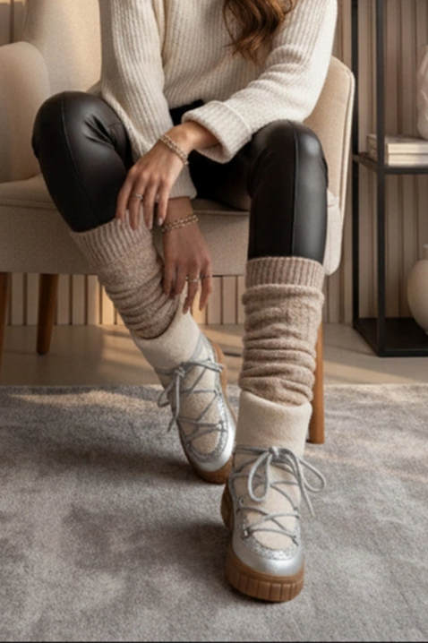 Апрески CELVERDA SILVER, Цвят: сребърен, IVET.BG - Твоят онлайн бутик.