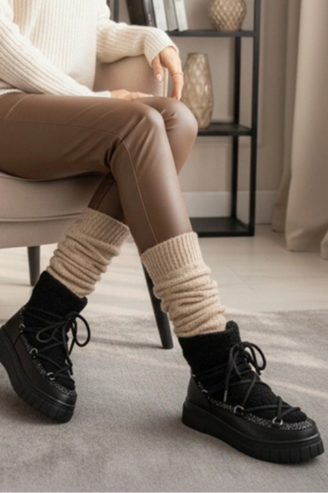 Апрески CELVERDA BLACK, Цвят: черен, IVET.BG - Твоят онлайн бутик.