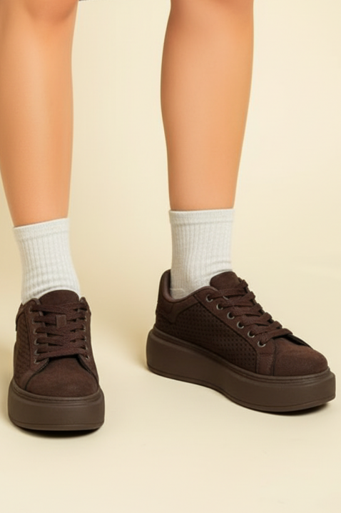 Дамски кецове DALVENDRA, Цвят: кафяв, IVET.BG - Твоят онлайн бутик.