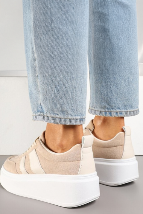 Дамски маратонки KELMIRA BEIGE, Цвят: беж, IVET.BG - Твоят онлайн бутик.